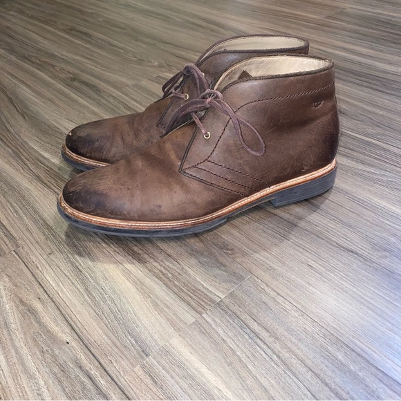 UGG MEN DAGMANN GRIZZLY CHUKKAS SLIP ON LEATHER SHOE US 12 /  EU 45.5 /  UK 11 main image 5